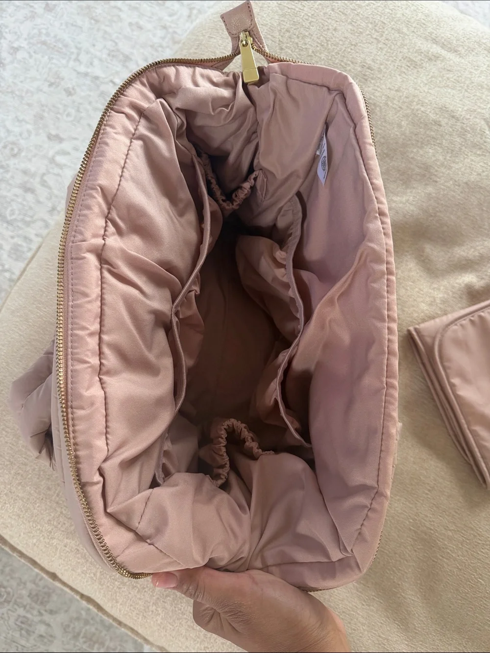 HAPP Brand Diaper Bag- Blush Pink